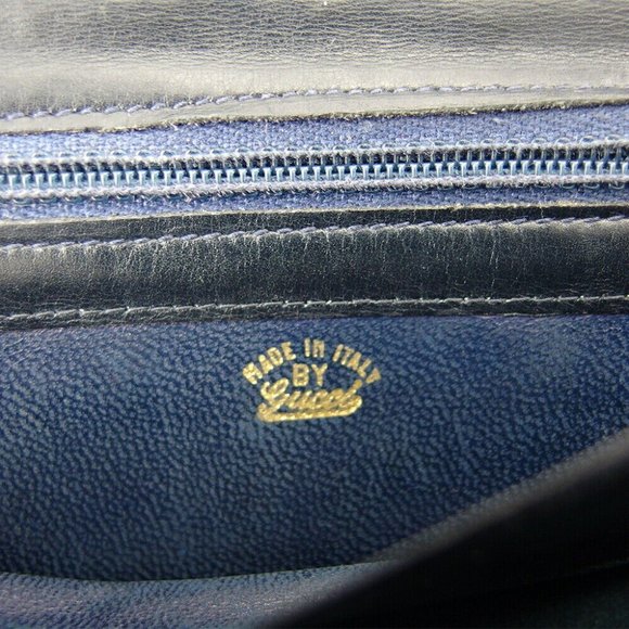 GUCCI Long Wallet Micro GG Canvas x Leather Authentic - Picture 5 of 11